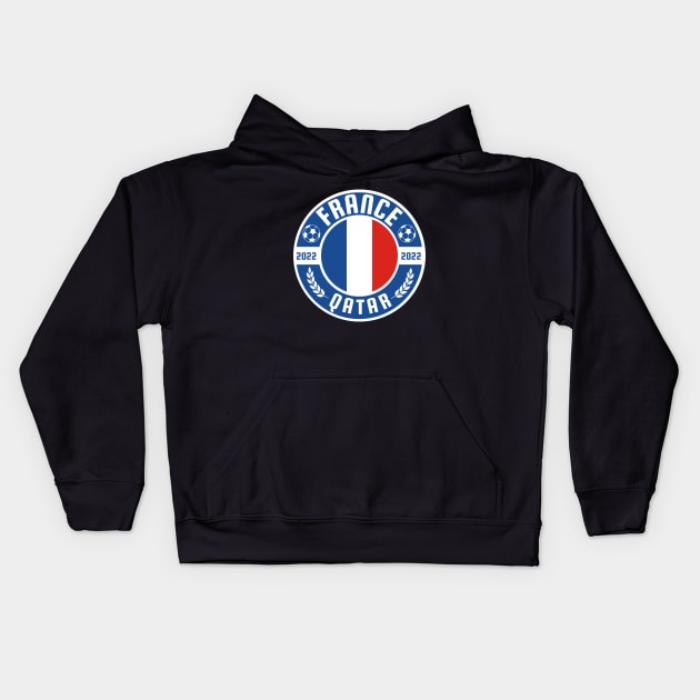 France World Cup Kids Hoodie by footballomatic